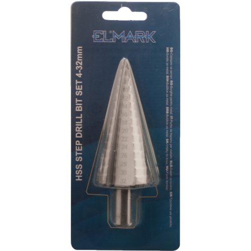 ELMARK HSS HSS LÉPÉSFÚRÓSZERELÉK 4-32mm