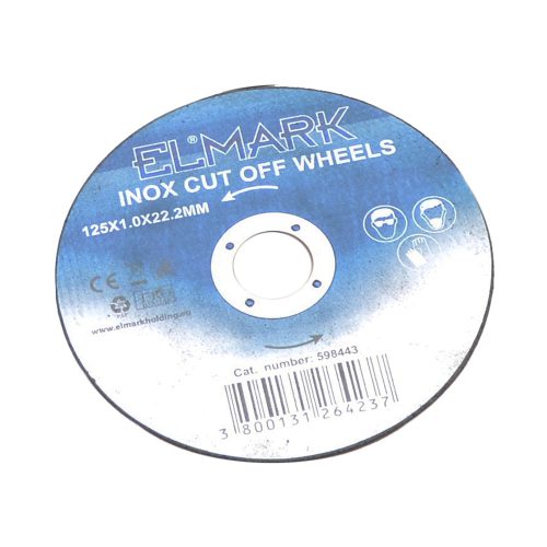 INOX VÁGÁSI KEREKEK 125X22,2X1,0mm