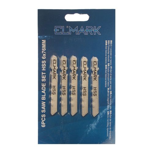 6 DB FŰRÉSZKÉSZLET HSS 6x76mm