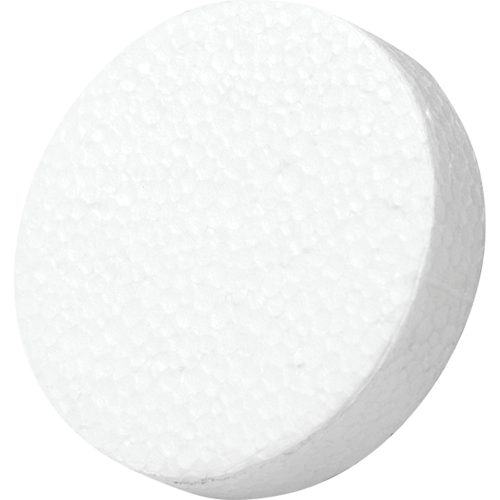 POLYSTIRENE DISK KS 67X17MM 100PCS WHITE