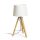RENDL R14041 ALVIS/AMBITUS Asztali Lámpa Bambusz Talppal És Textil Lámpaernyővel E27 Led Izzóhoz, 15 W, 230V