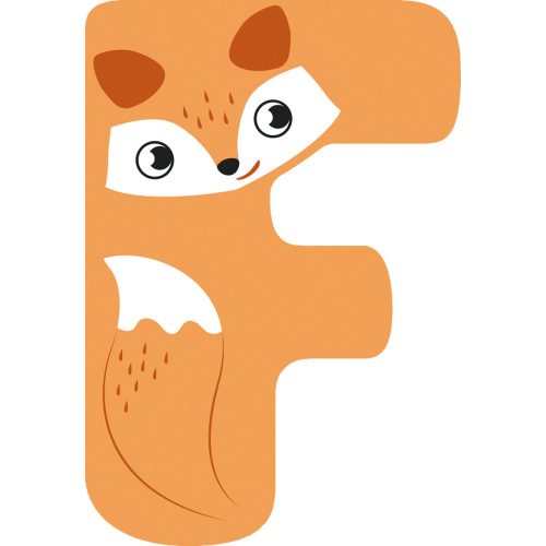 Fa gyerekszobai betűk F