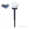 Napelemes LED leszúrható kerti lámpa SPHERE G2 10cm 4000K IP44 LED2B, 0,06W, természetes fehér, CRI≥70, KOBI-004512
