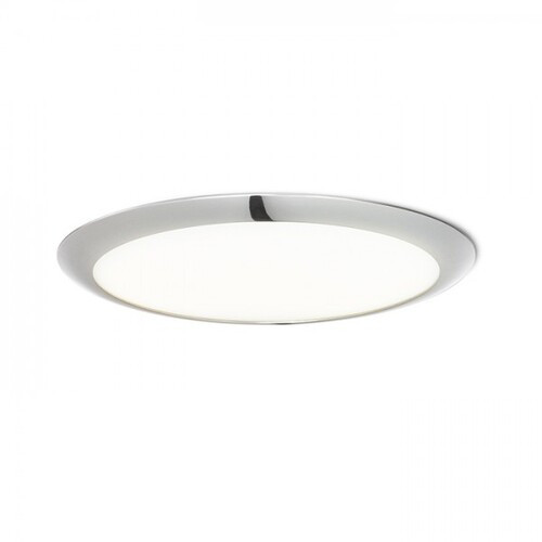 Rendl R12887 DADA Kerek LED Süllyesztett Lámpa 3000K, Fehér/Króm, Gipszkarton Mennyezethez