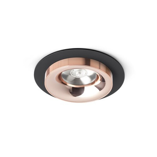 Rendl R13238 SHARM LED Mennyezeti Lámpa, Süllyesztett, 10W, Barna/Gyöngyházarany vagy Fekete Réz/Réz, 3000K