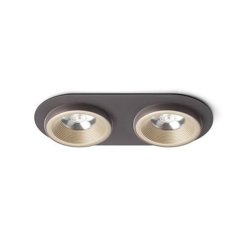 Rendl R13241 SHARM LED mennyezeti lámpa, süllyesztett, 10W, fehér réz / gyöngyházarany