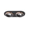 Rendl R13244 SHARM Süllyesztett LED mennyezeti lámpa, 10W, Fekete/Réz, 3000K