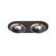 Rendl R13244 SHARM Süllyesztett LED mennyezeti lámpa, 10W, Fekete/Réz, 3000K
