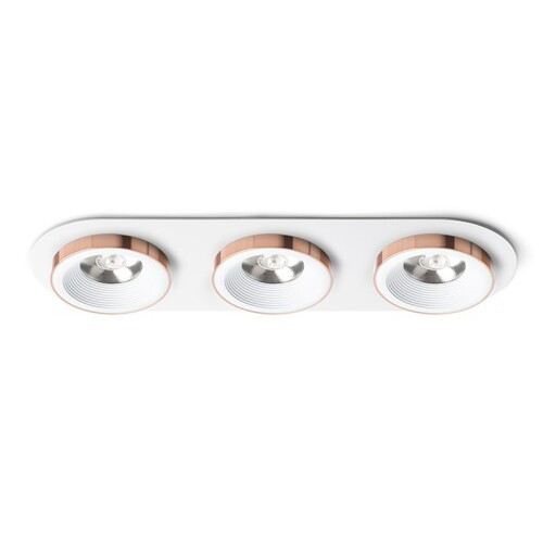 Rendl R13245 SHARM LED Mennyezeti Lámpa, Süllyesztett, 10W, Fekete/Réz és Fehér/Réz Kivitelben