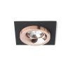 Rendl R13253 SHARM LED mennyezeti lámpa, 10W, Süllyesztett, állítható színkombináció, Barna/Gyöngyházarany vagy Fekete Réz/Réz