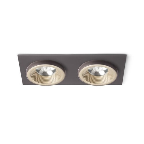 Rendl R13256 SHARM LED Süllyesztett mennyezeti lámpa, 10W, fehér réz / gyöngyházarany, 3000K