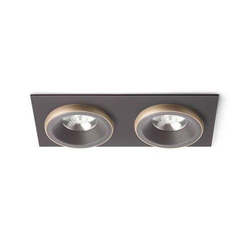 Rendl R13257 SHARM LED mennyezeti lámpa, gyöngyházarany/barna, 10W, süllyesztett, 3000K