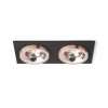 Rendl R13258 SHARM LED mennyezeti lámpa, Barna/Gyöngyházarany és Fekete Réz/Réz, 10W Süllyesztett, nem billenthető