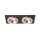 Rendl R13258 SHARM LED mennyezeti lámpa, Barna/Gyöngyházarany és Fekete Réz/Réz, 10W Süllyesztett, nem billenthető