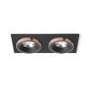 Rendl R13259 SHARM LED Süllyesztett Mennyezeti Lámpa, 10W, Fekete/Réz, 3000K