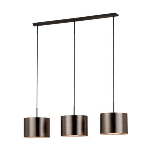 EGLO , 39357 , SAGANTO 1 , függeszték , E27 , 3X60W , IP20 , barna, vörösréz