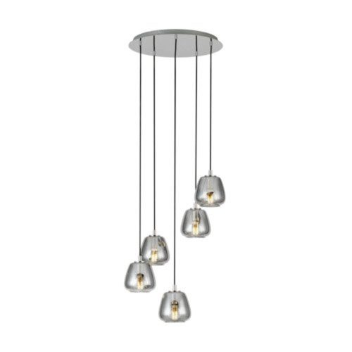EGLO , 39668 , ALBARINO , függeszték , E27 , 5X40W , IP20 , fekete-átlátszó
