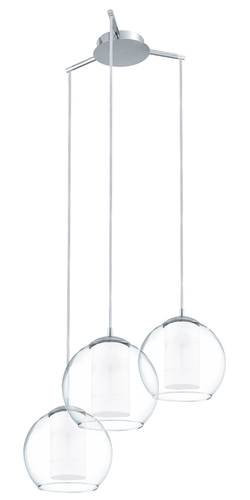 EGLO , 92762 , BOLSANO , függeszték , E27 , 3X60W , IP20 , fehér, átlátszó