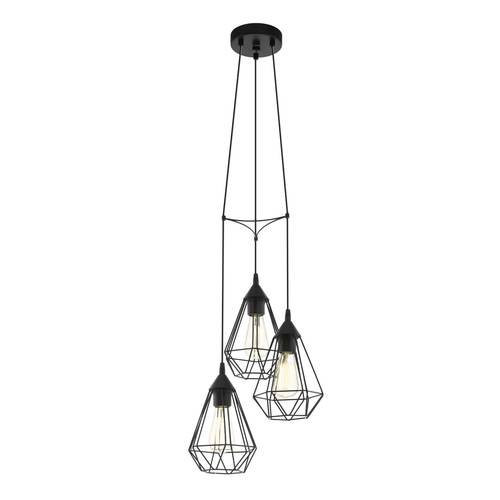 EGLO , 94191 , TARBES , függeszték , E27 , 3X60W , IP20 , fekete