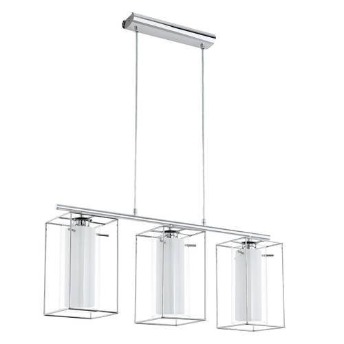 EGLO , 94378 , LONCINO 1 , függeszték , E27 , 3X60W , IP20 , átlátszó, fehér