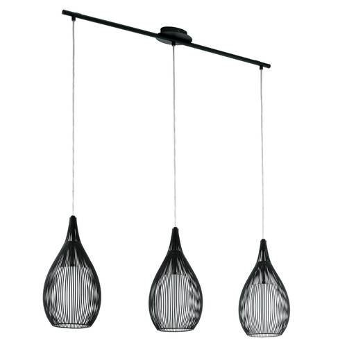 EGLO , 94389 , RAZONI , függeszték , E27 , 3X60W , IP20 , fekete, fehér