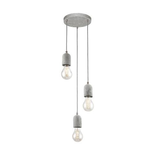 EGLO , 95523 , SILVARES , függeszték , E27 , 3X60W , IP20 , szürke