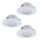 EGLO , 95821 , PINEDA , süllyesztett lámpa , 3000 K , LED , 3X4,9W , IP20, IP44
