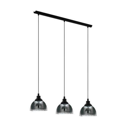 EGLO , 98384 , BELESER , függeszték , E27 , 3X60W , IP20 , fekete-átlátszó