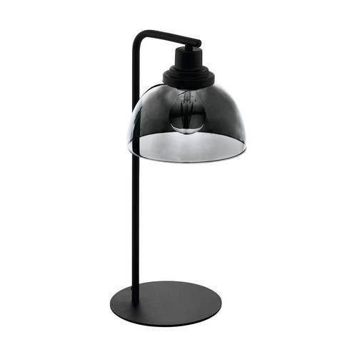 EGLO , 98386 , BELESER , asztali lámpa , E27 , 1X60W , IP20 , fekete-átlátszó