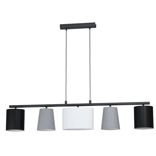 EGLO , 98588 , ALMEIDA 1 , függeszték , E14 , 5X25W , IP20 , fekete, szürke, fehér