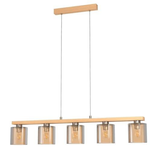 EGLO , 98592 , CASTRALVO , függeszték , E27 , 5X28W , IP20 , borostyán