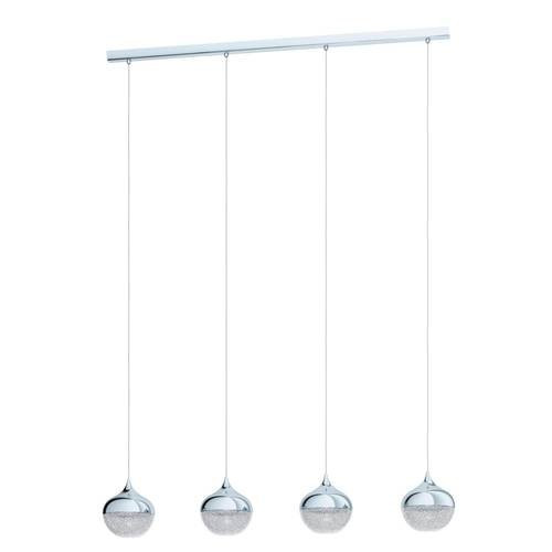 EGLO , 98628 , MIOGLIA 1 , függeszték , E14 , 4X25W , IP20 , fehér szemcsés, átlátszó