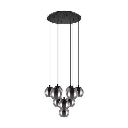 EGLO , 98654 , ARISCANI , függeszték , E27 , 10X40W , IP20 , fekete-átlátszó