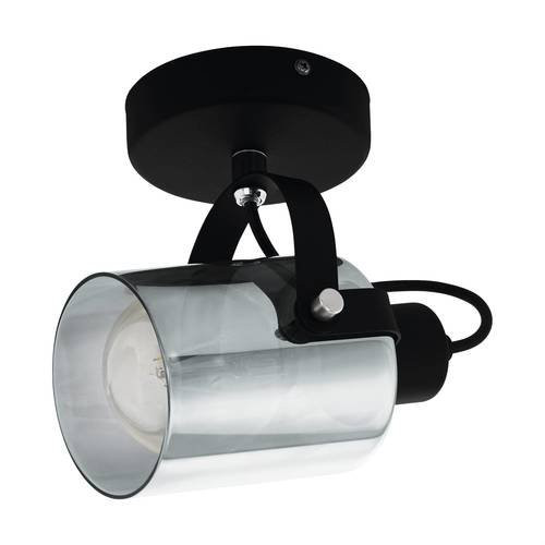 EGLO , 99052 , BERREGAS , spot lámpa , E27 , 1X28W , IP20 , fekete-átlátszó