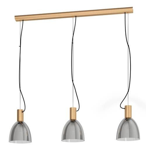 EGLO , 99314 , LEBALIO , függeszték , E27 , 3X40W , IP20 , fekete-átlátszó