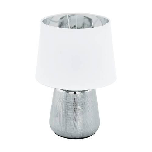 EGLO , 99329 , MANALBA 1 , asztali lámpa , E14 , 1X40W , IP20 , fehér, ezüst