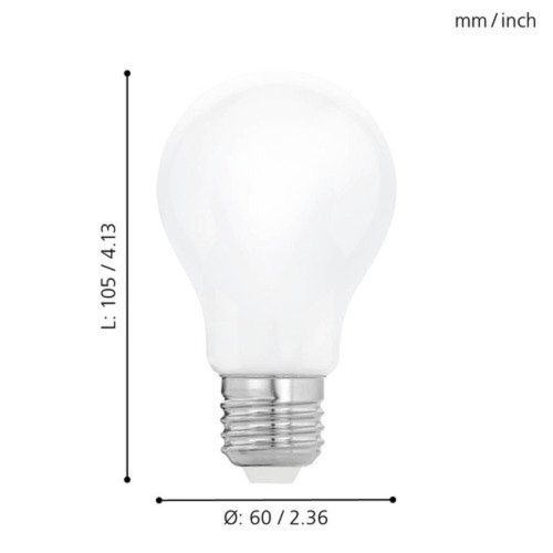 EGLO , 11595 , LEDE27 , fényforrás , 2700 K , E27 , 1X5W , opál