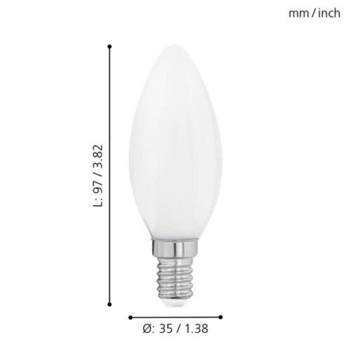 EGLO , 11602 , LEDE14 , fényforrás , 2700 K , E14 , 1X4W , opál