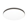 Rendl R13585 BJORK LED mennyezeti lámpa, kör alakú, vékony, gipszkarton álmennyezethez, fehér/fekete, 3000K, 230V