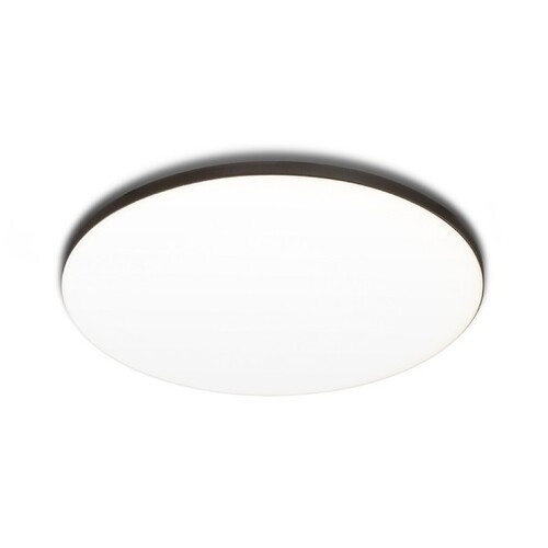 Rendl R13585 BJORK LED mennyezeti lámpa, kör alakú, vékony, gipszkarton álmennyezethez, fehér/fekete, 3000K, 230V
