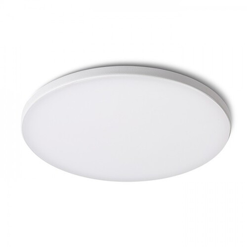 Rendl R13586 BJORK LED mennyezeti lámpa, kör alakú, vékony, fekete/fehér, 3000K, gipszkarton álmennyezethez
