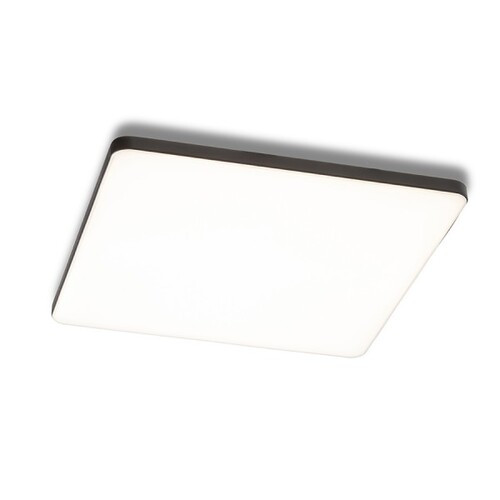 Rendl R13591 BJORK LED Mennyezeti Lámpa, Négyzetes Alak, Alacsony Szerelési Mélység, Fehér/Fekete, 3000K