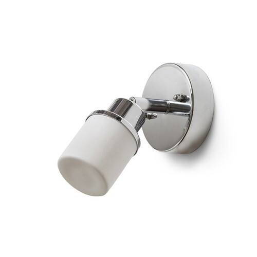 Rendl R13695 BOLLY opál üveg fürdőszobai lámpatest, IP44, króm