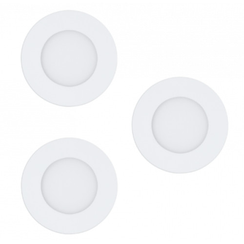 EGLO , 900099 , FUEVA-Z , süllyesztett lámpa , 2700 K  6500 K , LED , 3X2,8W , Yes , IP20, IP44 , fehér