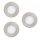 EGLO , 900111 , FUEVA-Z , süllyesztett lámpa , 2700 K  6500 K , LED , 3X2,8W , Yes , IP20, IP44 , fehér