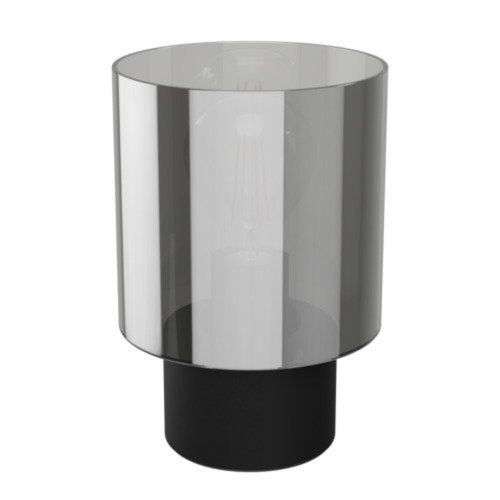 EGLO , 33984 , GOROSIBA , asztali lámpa , E27 , 1X60W , IP20 , fekete-átlátszó