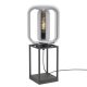 EGLO , 39988 , BULCIAGO , asztali lámpa , E27 , 1X40W , IP20 , fekete-átlátszó