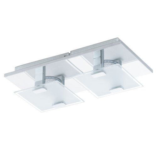 EGLO , 93312 , VICARO , fali-mennyezeti lámpa , 3000 K , LED , 2X2,5W , IP20 , fehér, átlátszó