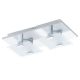 EGLO , 93312 , VICARO , fali-mennyezeti lámpa , 3000 K , LED , 2X2,5W , IP20 , fehér, átlátszó