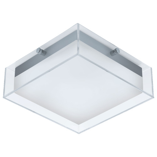 EGLO , 94874 , INFESTO , fali-mennyezeti lámpa , 3000 K , LED , 8,2W , IP44 , átlátszó, antracit